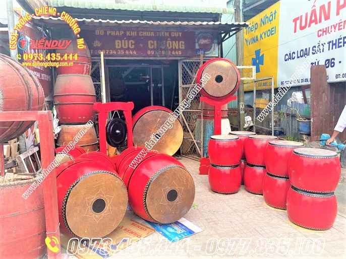 mua chiêng trống nhà thờ ở bình phước